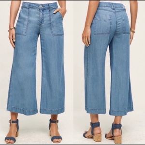 Anthro Level 99 Wide Leg Flare Jean 28 Boho